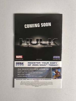 Iron Man The Official Videogame PS2 ръководство употребявано, английско издание