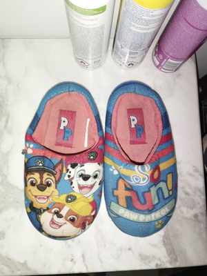 Paw Patrol children's slippers used, size 27, blue