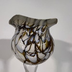 Glass handmade candlestick new