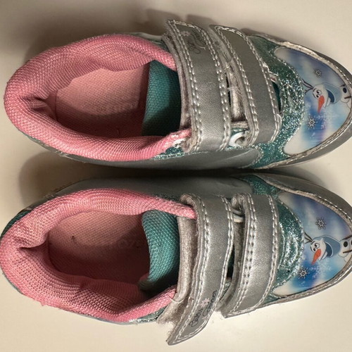 Frozen District athletic sneakers size 26 like new, blue for girls