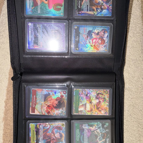 One Piece Card Game full collection with starter decks and rare cards