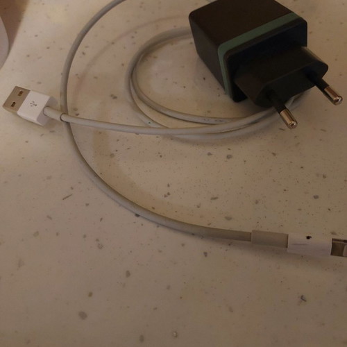 iPhone charger used