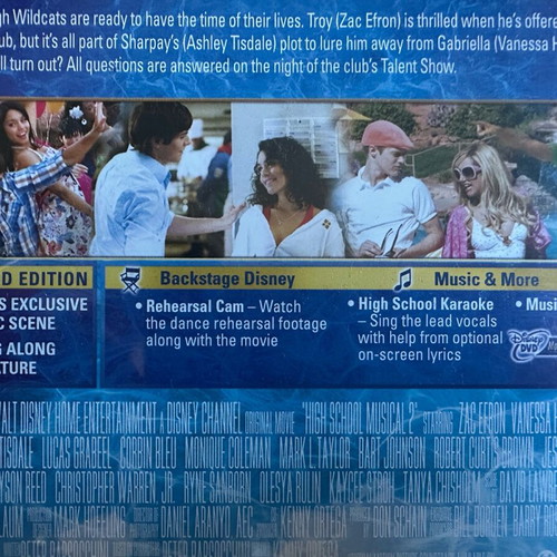 High School Musical movie pack 3 DVDs and 1 Blu-ray like new with subtitles