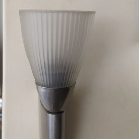 Italian wall light new in matte inox