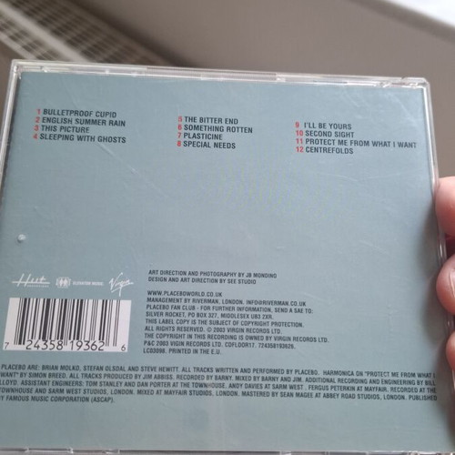 Placebo Sleeping with Ghosts CD near mint, rock