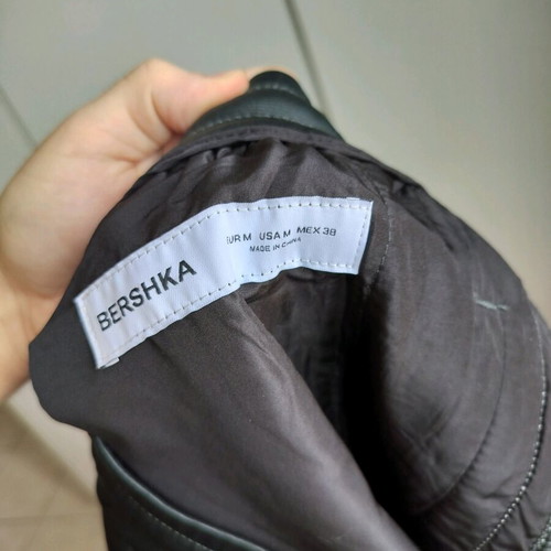 Bershka men's tracksuit new with stripe, size M, green and white