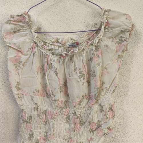 Crop floral top Trick Jeans like new, size S