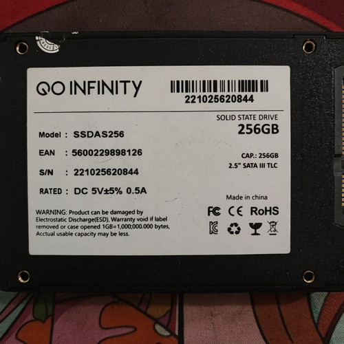 Go Infinity SSD 256GB SATA III 2.5"