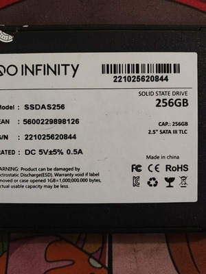 Go Infinity SSD 256GB SATA III 2.5"