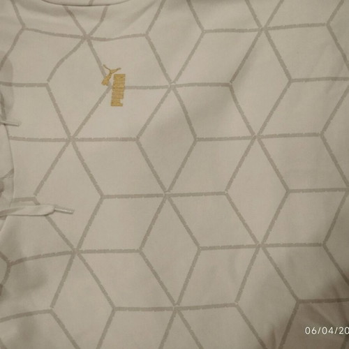 Puma men's hoodie white with rhombus pattern, like new