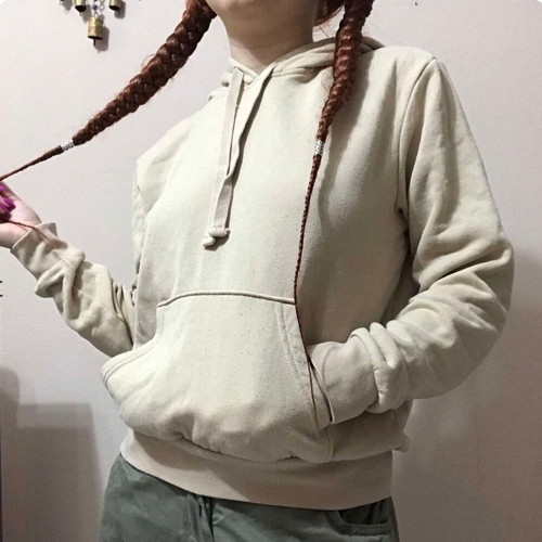 H&M Hoodie used, beige, size XS