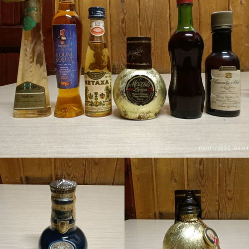 Miniature bottles of drinks like new, pack of 105 pieces
