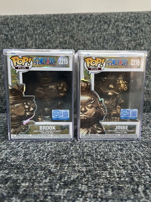 Funko Pop! One Piece Brook #2215 and Jinbe #2216 bundle new sealed