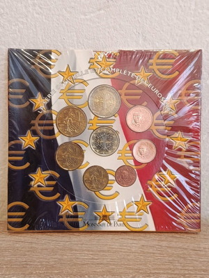 Επίσημο Σετ Ευρώ Γαλλίας 2004 Σφραγισμένο