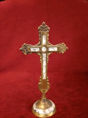 Bronze cross used, height 24cm