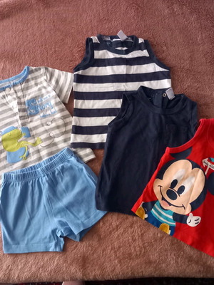 Baby clothing set 9 m boy like new, cotton