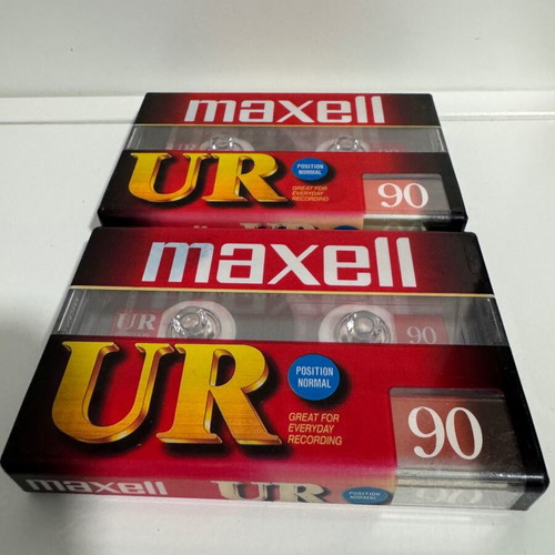 Maxell UR 90 cassette tapes new, set of 2