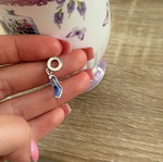 Pandora charm high heel symbol like new, turquoise and silver