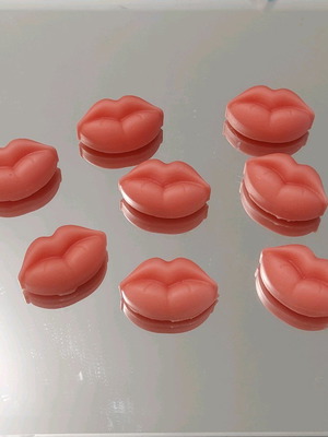 Wax Melts "Red Lips" καινούργια, μαροκινό τριαντάφυλλο, πακέτο 10 χειροποίητα