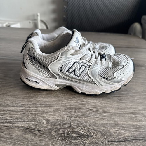 New Balance 530 Athletic Shoes used, size 31, white