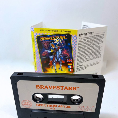 BraveStarr 1987 Spectrum cassette used, complete in box with manual