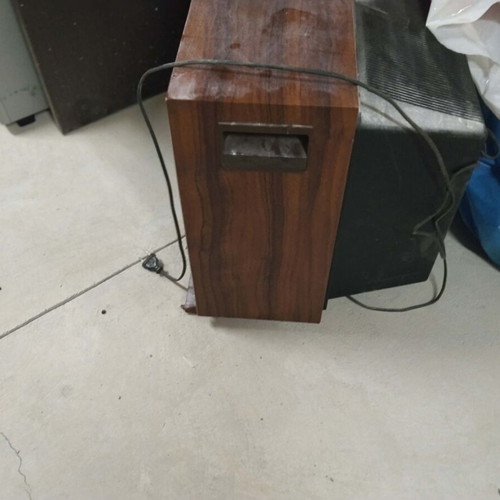Sony retro television with wooden casing used