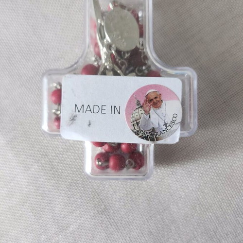 Rosary Papa Francesco new with aromatic beads from the Vatican
