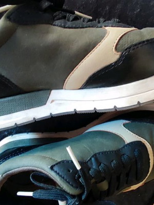 Tamaris athletic sneakers used, size 37, green-cypress