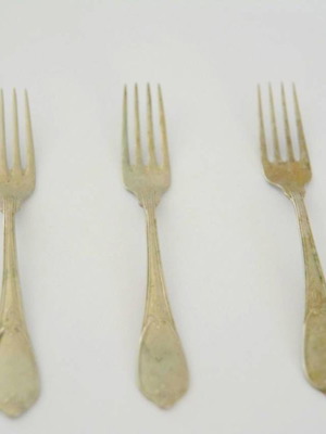 Πιρούνια για φρούτα μεταχειρισμένα, μήκος 15 εκ., Alpacca extra