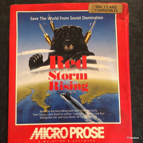 Red Storm Rising MicroProse used PC game with floppy disks for collectors