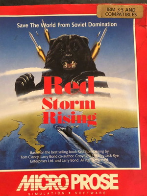 Red Storm Rising MicroProse used PC game with floppy disks for collectors