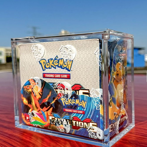 pokemon acrylic booster box display Amazon.com: Booster Box Acrylic Case (3 Pack) main image 0