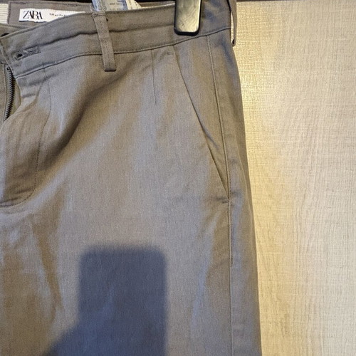 Zara men's pants size 42 like new, gray