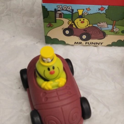 McDonald's MrMen Little Miss toy set of 4 new with boxes and stickers