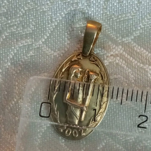 Lalaunis A21 silver gold 925 18K used with 18K solid gold clasp