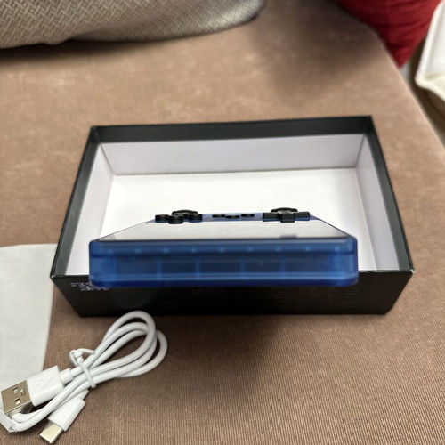 Icy Blue Retro Custom Handheld Console with 14,000+ Roms