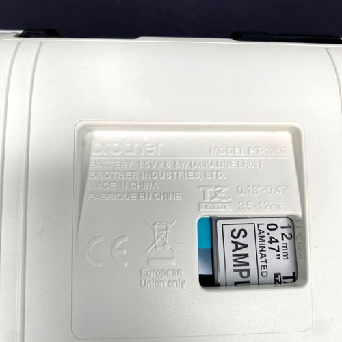 Brother PT-1280 label printer used with extra replacement part