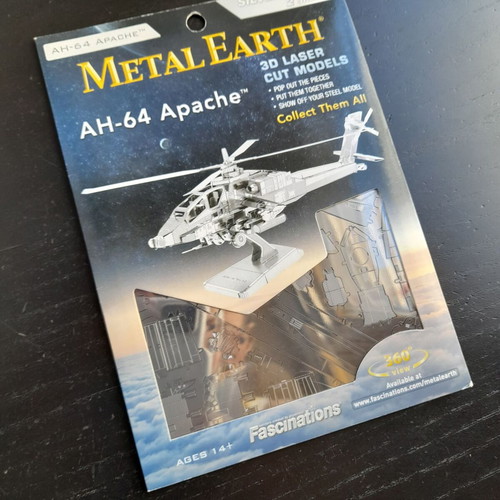 AH-64 Apache Metal Earth 3D laser cut models new