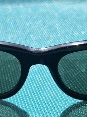 Ray Ban Wayfarer 46mm sunglasses used, made in USA