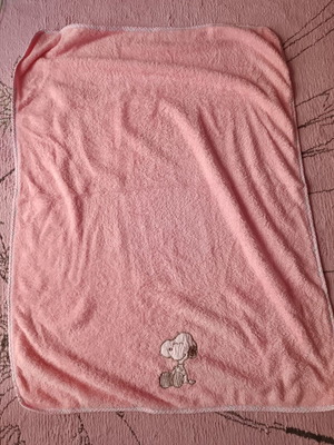 Βρεφική fleece κουβέρτα μεταχειρισμένη με σχέδιο Snoopy