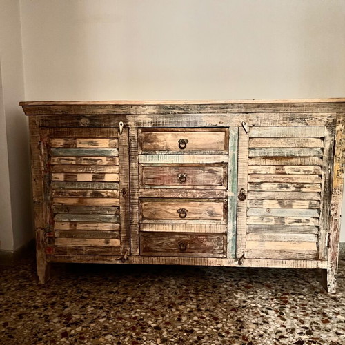 Handmade buffet rustic style solid wood new