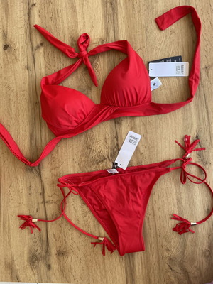 Blue Point bikini bottom, red, size S