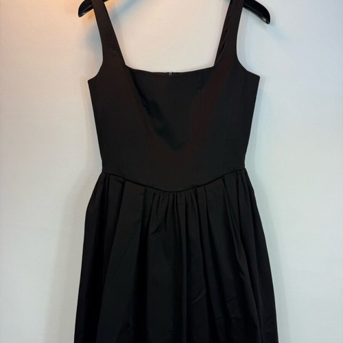 Maje cotton short black dress like new, size 36