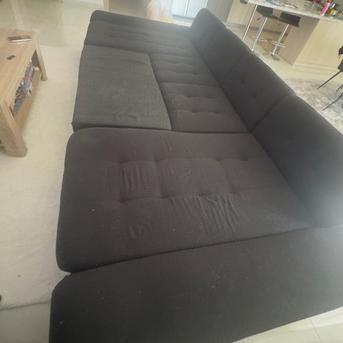 Sofa bed like new, U-shaped with storage compartments
