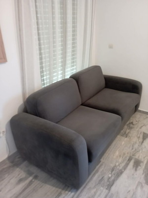 Καναπές κρεβάτι σαν καινούργιο, χρώμα ανθρακί, μάρκα Golf