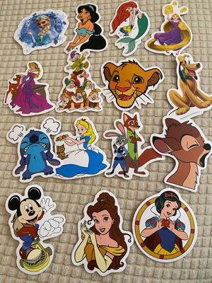 Disney waterproof stickers pack of 15 new