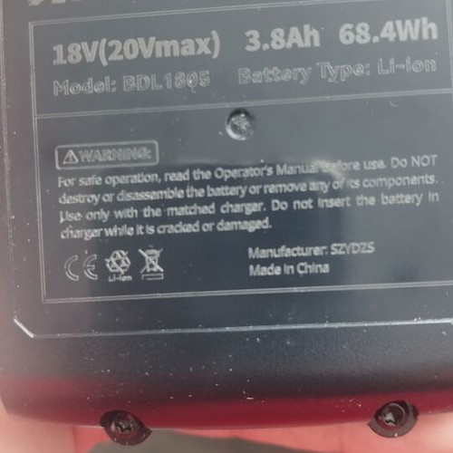 LBXR20 18V 3.8Ah battery for Black and Decker cordless tools new