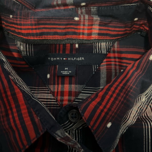 Tommy Hilfiger shirt size M, blue and red, like new