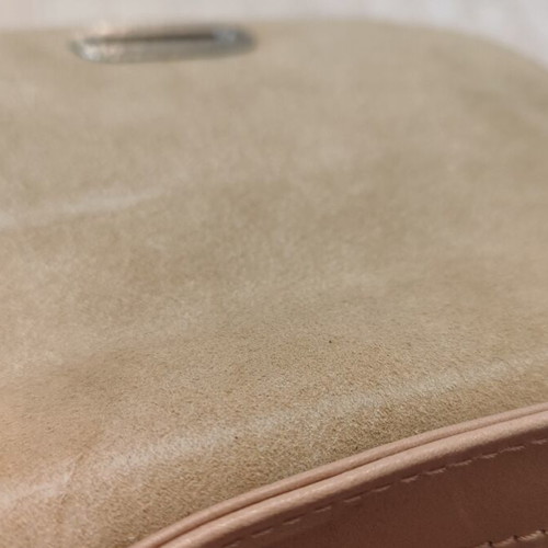 Leather crossbody bag like new, beige