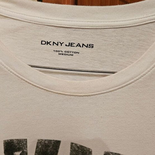 DKNY blouse used, white, size L
